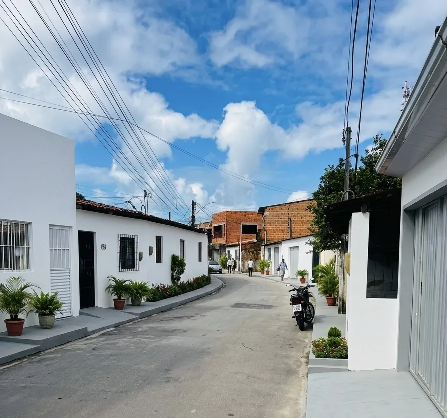Casa na Massagueira, 3 quartos, 1 garagem coberta, 2 banheiros, 2 salas, cozinha e quintal
