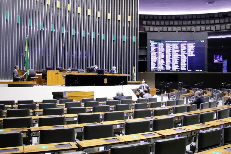 Sessão virtual do Plenário da Câmara - (Foto: Marina Ramos/Câmara dos Deputados)