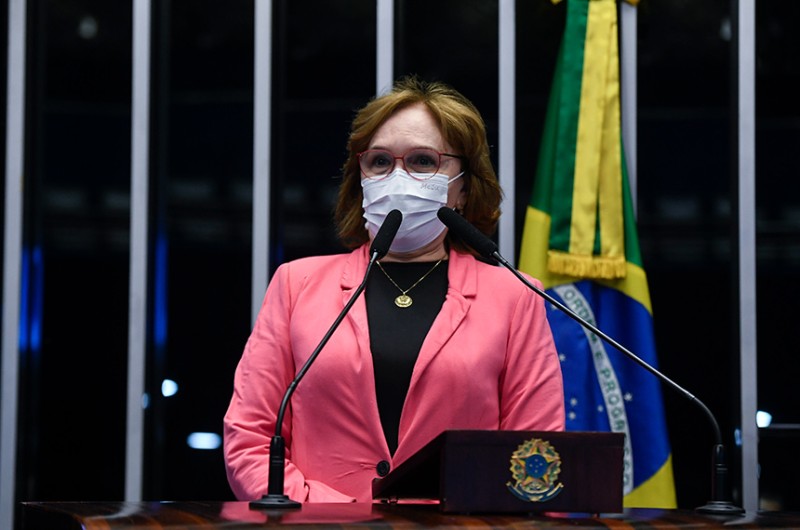 A senadora Zenaide Maia (Pros-RN) criticou as altas taxas de juros cobradas pelos bancos - Jefferson Rudy/Agência Senado