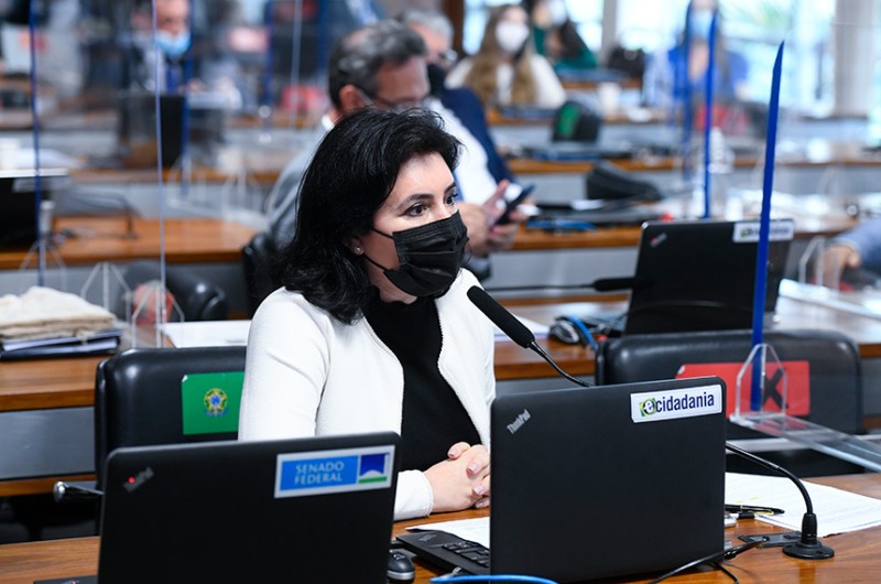 Simone Tebet (MDB-MS) é a autora da PEC, que ainda não tem relator - Marcos Oliveira/Agência Senado