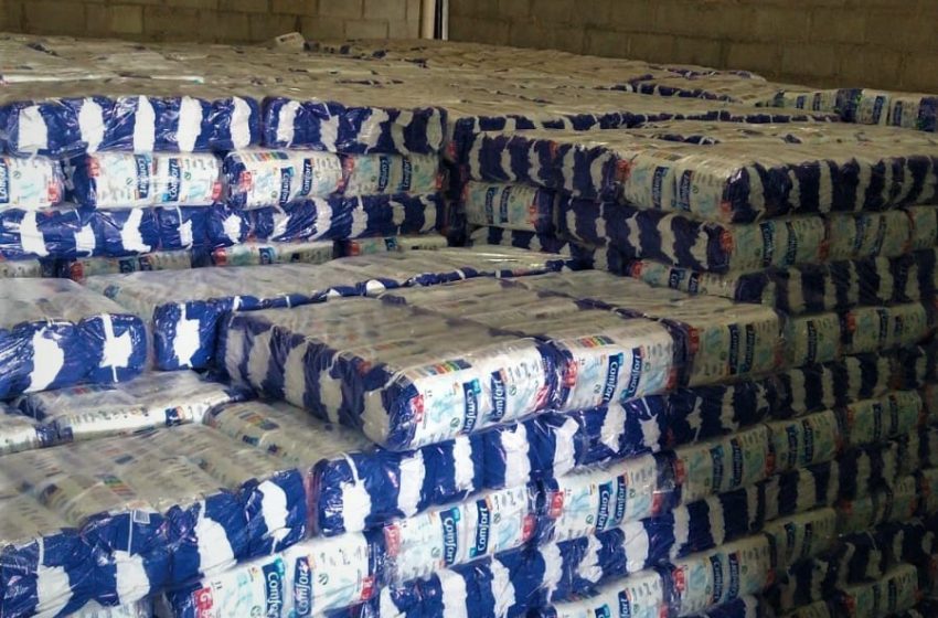 Estoques de fraldas estão abastecidos. Foto: Divulgação Farmac