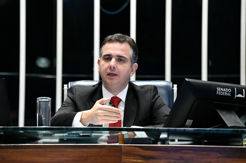 Rodrigo Pacheco deve discutir com líderes partidários a redução do impacto dos tributos estaduais nos preços - Roque de Sá/Agência Senado
