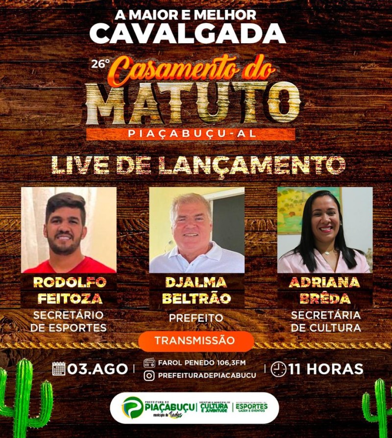 Foto: Reprodução/Prefeitura de Piaçabuçu - AL