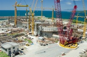 Imagem de obra na usina de Angra 3 - (Foto: Divulgação/Eletronuclear)