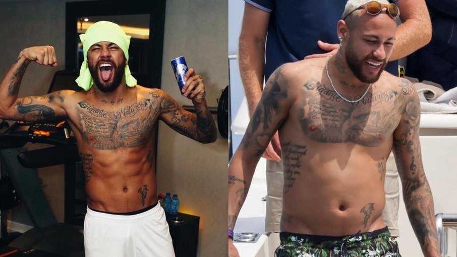 Neymar fora de forma? Foto irrita franceses que o comparam com Cristiano Ronaldo