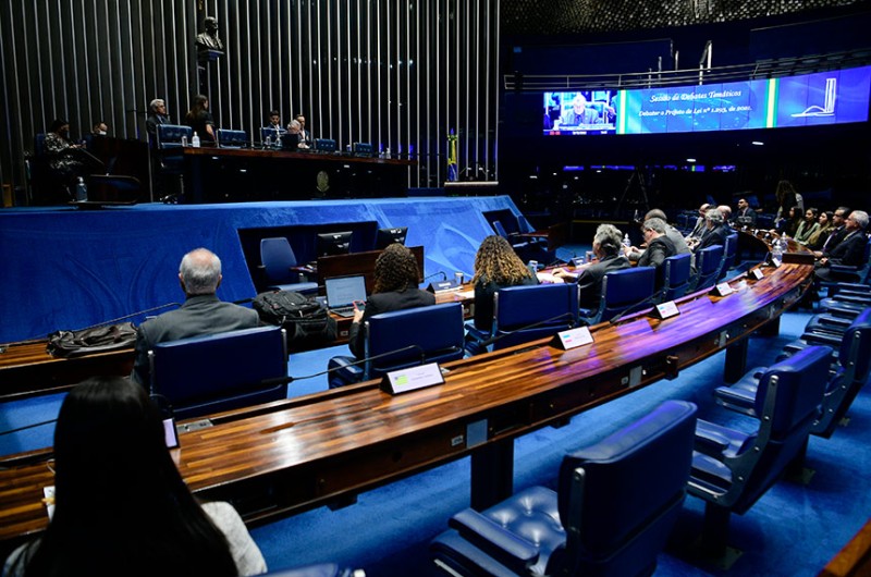 Plenário teve sessão temática para debater projeto que muda normas de fiscalização da produção agropecuária - Pedro França/Agência Senado