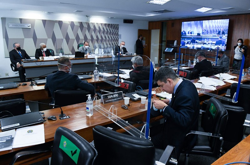 Integrantes da CPI da Pandemia dizem que já têm elementos para indiciar o Presidente Jair Bolsonaro - Jefferson Rudy/Agência Senado