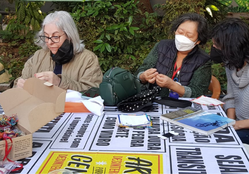 Roda de bordado “Que cidade queremos”, com o Coletivo Linhas de Sampa - (Foto: divulgação)
