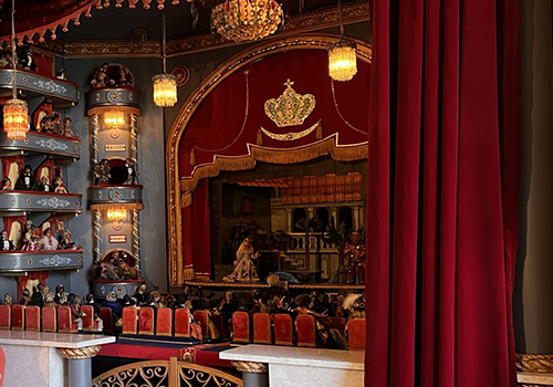 Detalhe da maquete do 