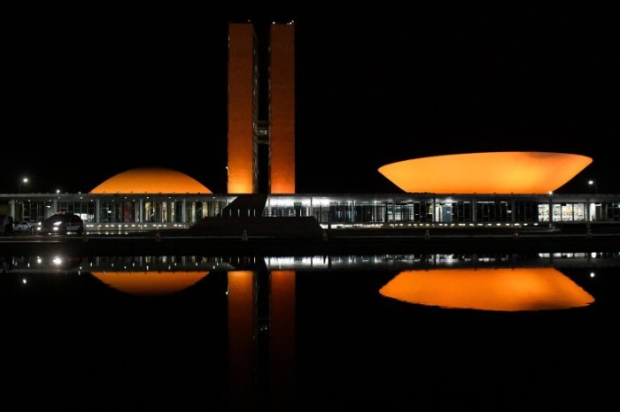 Congresso recebe iluminação especial em campanhas - (Foto: Senado Federal)