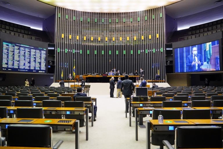Sessão virtual do Congresso Nacional - (Foto: Pablo Valadares/Câmara dos Deputados)