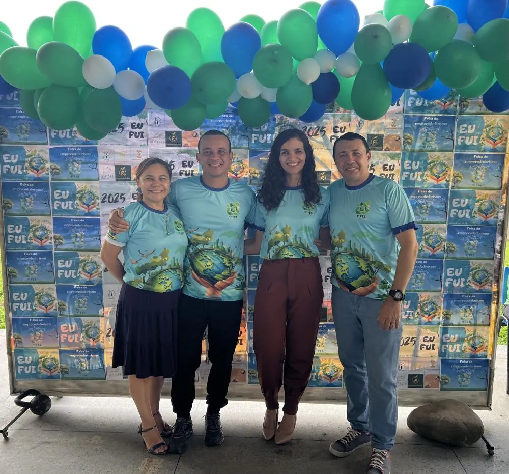 Foto: Professores Djanete Ferreira, Glaudston da Silva, Regina Acásio e Edvan Azevedo.