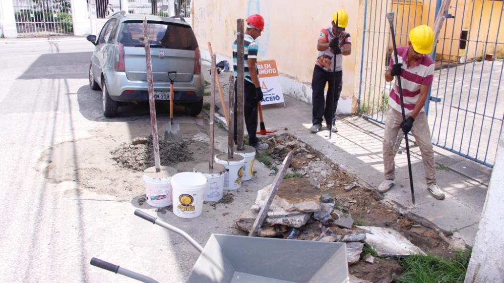 Infraestrutura inicia intervenções no Centro de Maceió. Fotos: Wilma Andrade/Ascom Seminfra