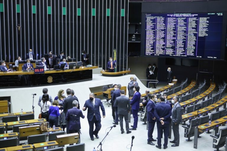 Sessão para analisar a PEC dos Precatórios - (Foto: Antônio Augusto/Câmara dos Deputados)