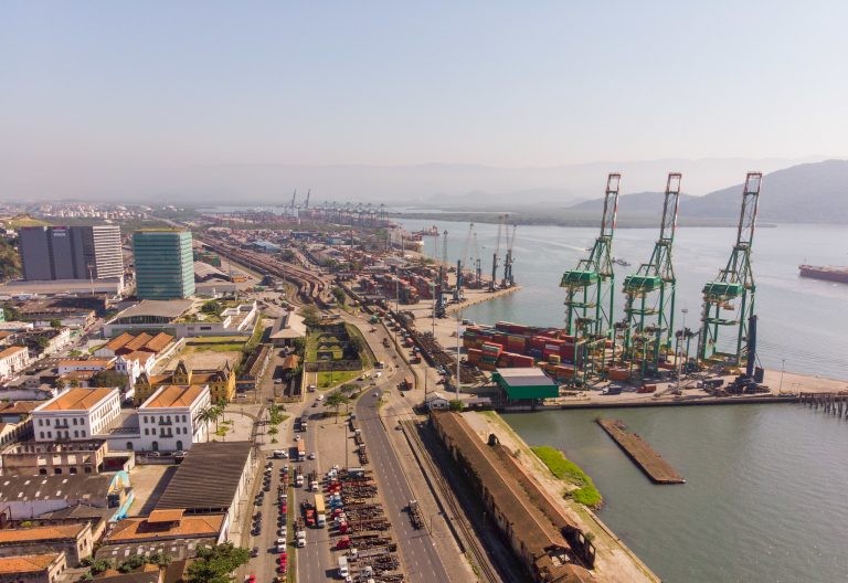 Obra ligaria as margens direita e esquerda do Porto de Santos - (Foto: Divulgação/Governo de São Paulo)