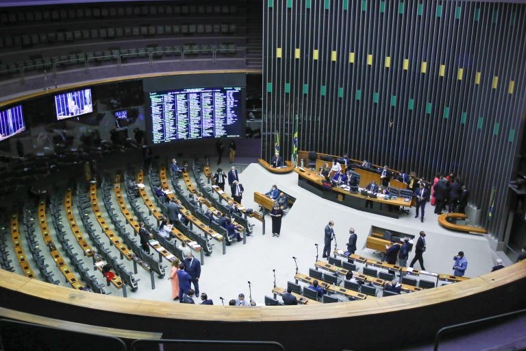 Sessão virtual do Plenário da Câmara - (Foto: Paulo Sergio/Câmara dos Deputados)
