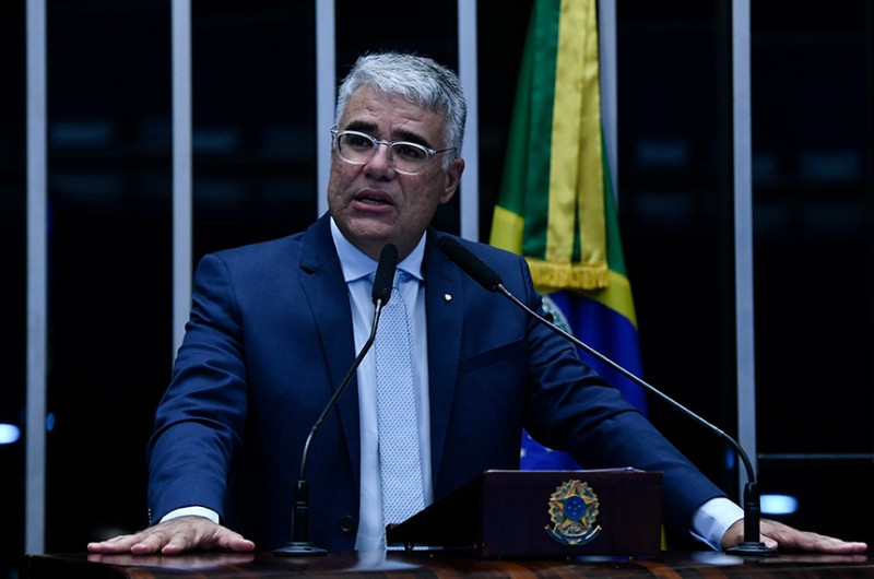 O senador Eduardo Girão (Podemos-CE) comemorou o Dia Internacional de Luta contra a Corrupção - Jefferson Rudy/Agência Senado