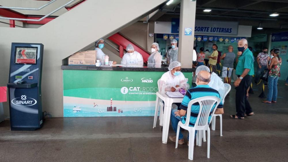 Ponto no Terminal Rodoviário funcionará de domingo a domingo, das 9h às 16h. Foto: Ascom SMS