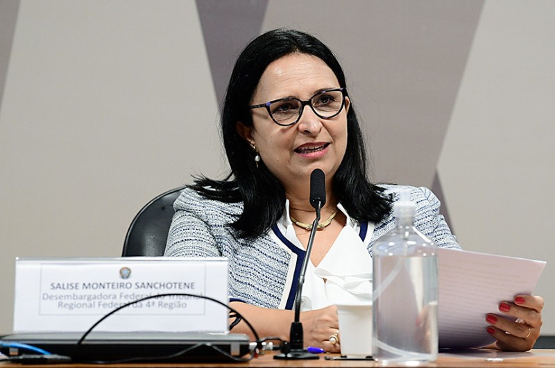 A indicação da desembargadora Salise Monteiro Sanchotene para o CNJ foi aprovada por 47 votos favoráveis, 20 contrários e três abstenções - Pedro França/Agência Senado