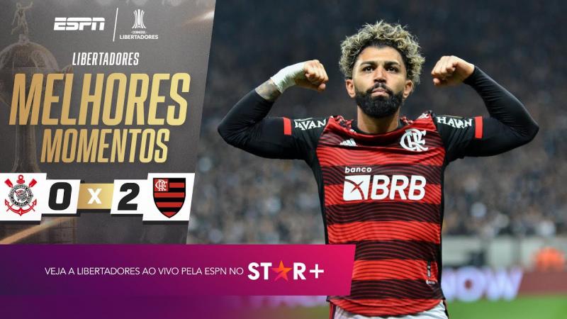 ARRASCAETA E GABIGOL FAZEM GOLAÇOS, E FLAMENGO VENCE O CORINTHIANS NA LIBERTADORES