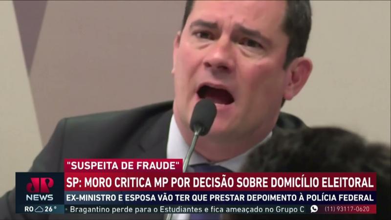 Moro critica MP por decisão sobre domicílio eleitoral