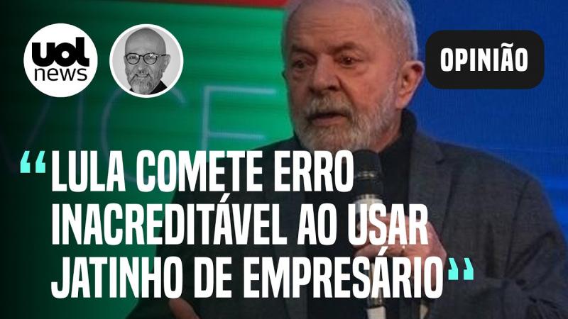 Lula usar jatinho de empresário ex-Qualicorp para ir à COP-27 é erro inacreditável, diz Josias