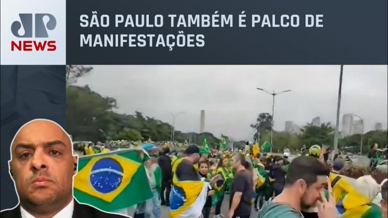 Além de Brasília, manifestantes também bloquearam ruas em São Paulo 