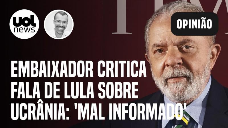 Fala de Lula é criticada por embaixador; 'Não dá para comparar Putin a Zelensky', diz Jamil