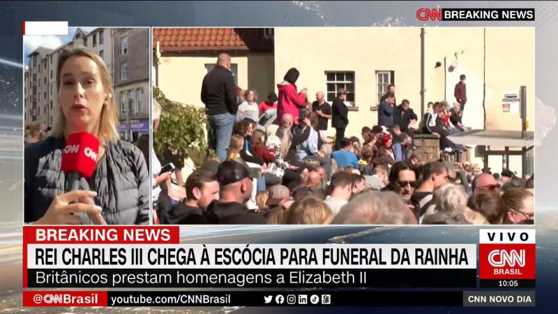 Rei Charles III chega à Escócia para funeral da rainha 