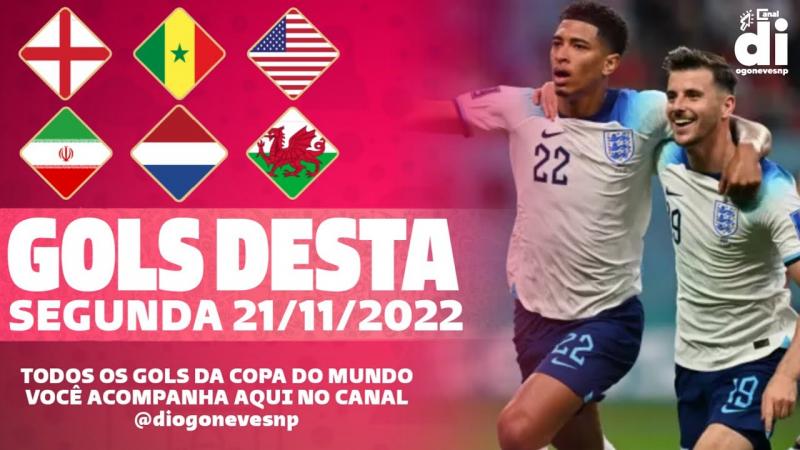 GOLS DA COPA DO MUNDO 21/11/22