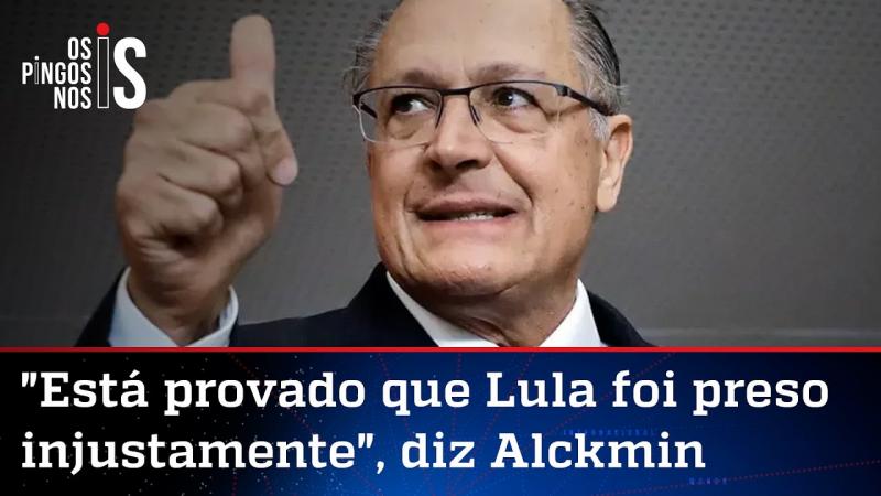 Alckmin grava vídeo pró-Lula e diz que Bolsonaro quer confundir o povo