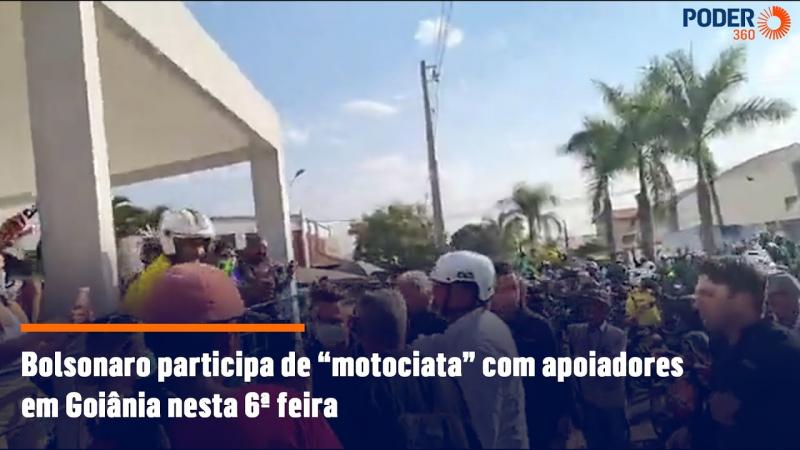 Presidente Bolsonaro participou de “motociata” com apoiadores em Goiânia