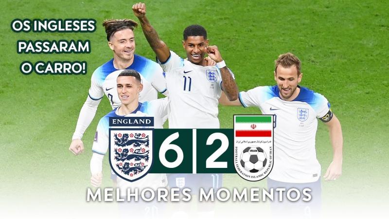 CHOCOLATE INGLÊS | INGLATERRA 6 X 2 IRÃ | MELHORES MOMENTOS | COPA DO MUNDO 2022