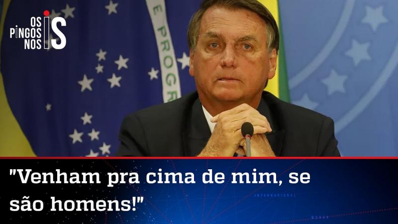 Presidente Bolsonaro perde a paciência em discurso 
