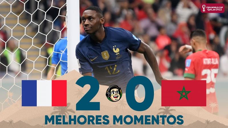 FRANÇA 2 X 0 MARROCOS | MELHORES MOMENTOS