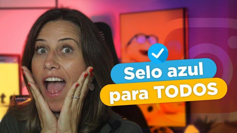 Selo azul nas redes sociais 