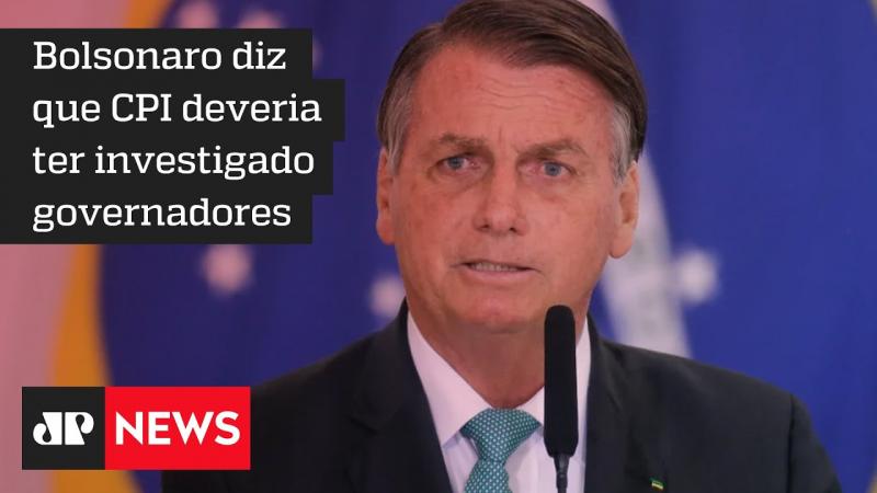 Presidente Bolsonaro volta a criticar a CPI 