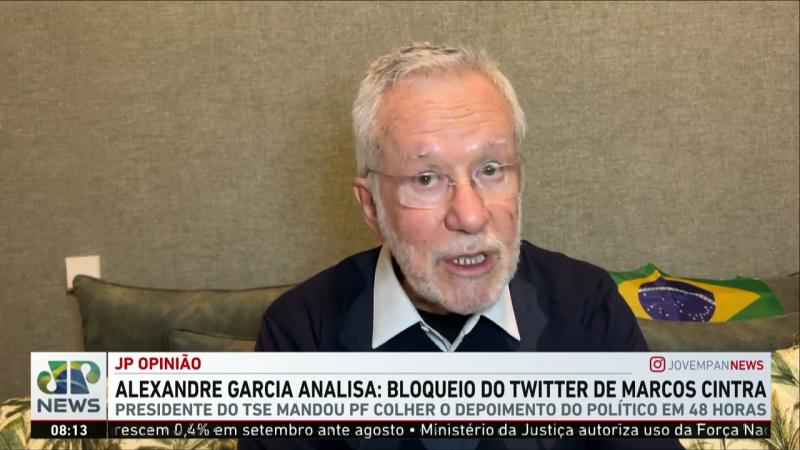 Alexandre Garcia analisa bloqueio do Twitter de Marcos Cintra