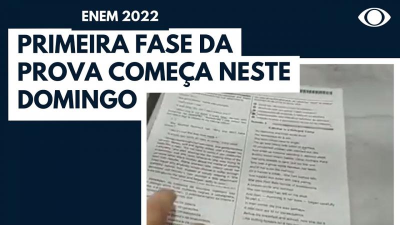 Estudantes fazem primeira prova do Enem neste domingo