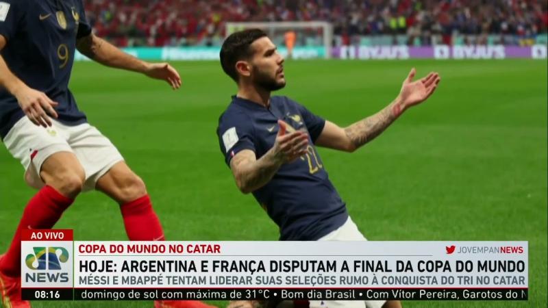 França e Argentina se enfrentam na final da Copa do Mundo no Catar