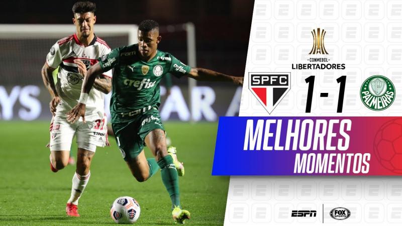 São Paulo e Palmeiras fazem jogaço no 1º duelo das quartas da libertadores
