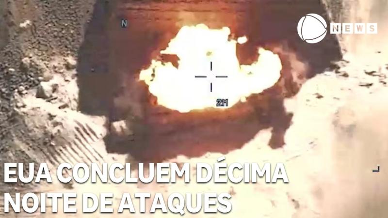 EUA concluem décima noite consecutiva de ataques contra alvos no Irã