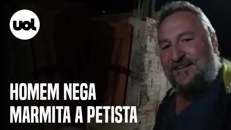 Homem nega marmita a petista e vídeo revolta redes sociais