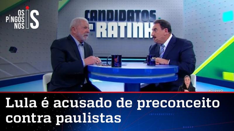 No Ratinho, Lula ofende paulistas, mente e é rebatido por Bolsonaro