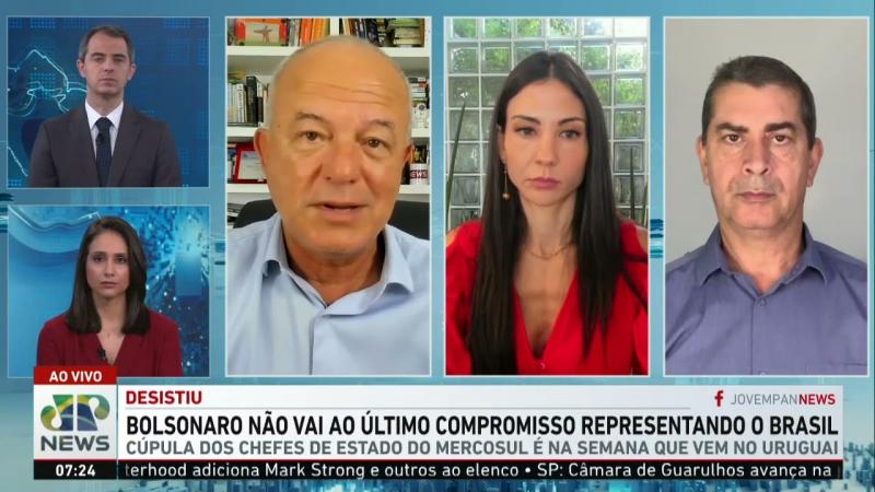 Bolsonaro não vai a último compromisso internacional como presidente; Motta, Klein e Tadeu analisam