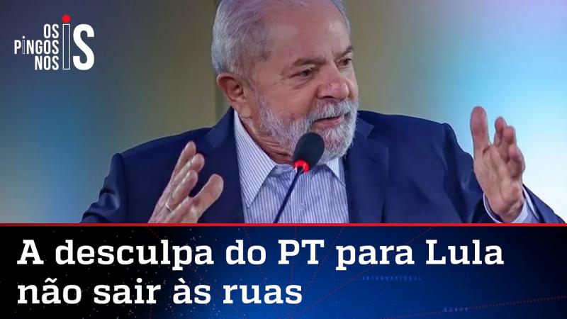 PT apresenta desculpa para Lula não sair às ruas…