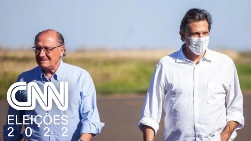 Alckmin e Haddad surgem juntos em palanque pela 1ª vez 