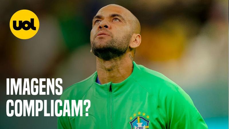 Câmera revela que o jogador viu a mulher que o acusa chorando e não reagiu