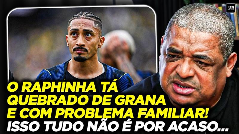 ENTREVISTA: VAMPETA REVELA SEGREDO POR TRÁS DA MÁ FASE DE RAPHINHA NA SELEÇÃO