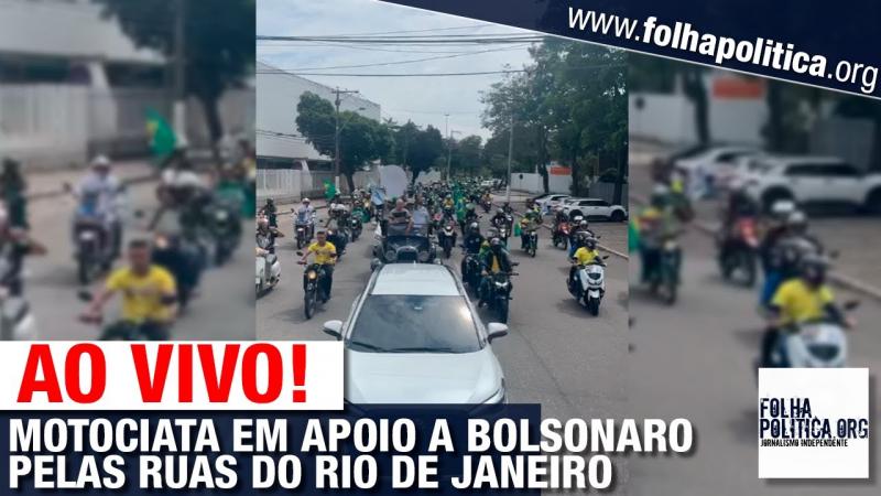 MOTOCIATA EM APOIO AO PRESIDENTE JAIR BOLSONARO PELAS RUAS DO RIO DE JANEIRO